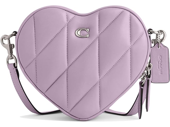 () R[` fB[X Lebh U[ n[g NX{fB COACH women COACH Quilted Leather Heart Crossbody Soft Purple