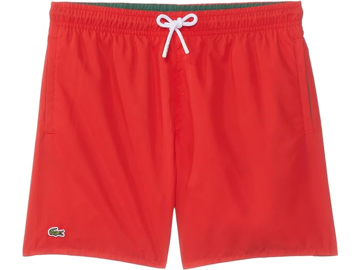 () 饳 å ܡ ɥȥ  硼 (ȥ å/ӥå å) Lacoste Kids boys Lacoste Kids Drawstring Swim Shorts (Little Kid/Big Kid) Redcurrant Bush/Green