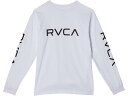 (取寄) ルーカ キッズ ボーイズ ビッグ ルーカ ロング スリーブ (ビッグ キッズ) RVCA Kids boys RVCA Kids Big RVCA Long Sleeve (Big Kids) White/Black