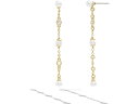 () R[` fB[X p[ jA COX COACH women COACH Pearl Linear Earrings Pearl/Gold