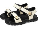 () R[` fB[X u LoX T_ COACH women COACH Brynn Canvas Sandal Chalk/Black