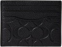 (取寄) コーチ メンズ フラッツ カード ケース イン シグニチャー レザー COACH men COACH Flat Card Case in Signature Leather Black