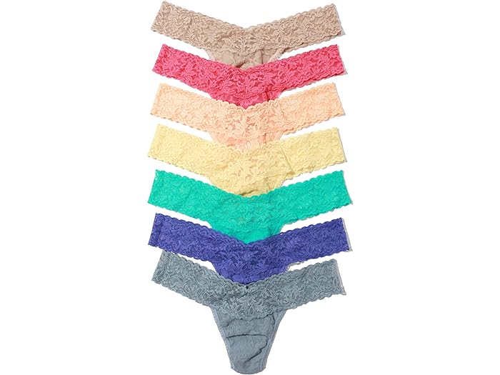 (取寄) ハンキー パンキー レディース シグニチャー レース ロウ ライズ トング 7 Hanky Panky women Hanky Panky Signature Lace Low Rise Thong 7 Day-Pack Multipack