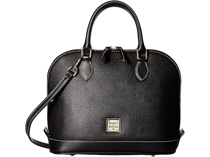 (取寄) ドゥーニー & バーク レディース ペブル ジップ ジップ サッチェル Dooney & Bourke women Dooney & Bourke Pebble Zip Zip Satchel Black/Blackのサムネイル