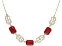 (取寄) ローレン ラルフローレン レディース デコ ストーン フロンタル ネックレス LAUREN Ralph Lauren women LAUREN Ralph Lauren Deco Stone Frontal Necklace Gold/Red/Crystal