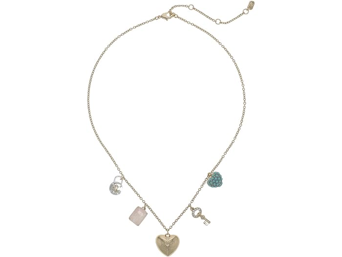 (取寄) ローレン ラルフローレン レディース ハート モチーフ チャーム フロンタル ネックレス LAUREN Ralph Lauren women LAUREN Ralph Lauren Heart Motif Charm Frontal Necklace Two-Tone/Multi