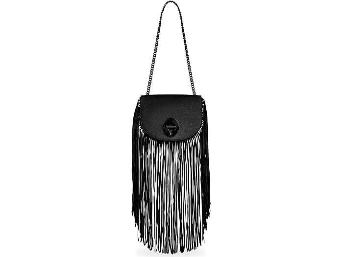 () xbJ~Rt fB[X g ~j Th W/tW Rebecca Minkoff women Rebecca Minkoff G Mini Saddle W/Fringe Black/Black