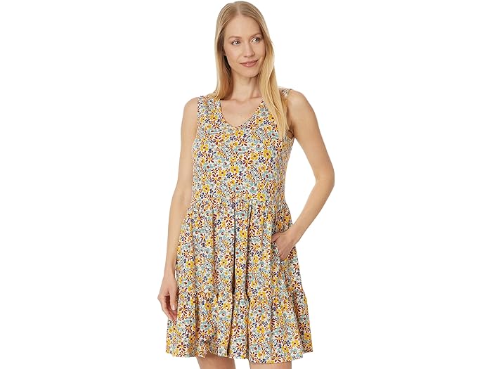 () g[hAhR[ fB[X }[[ eBA[h X[uX hX Toad&Co women Toad&Co Marley Tiered Sleeveless Dress Barley Multi Floral Print