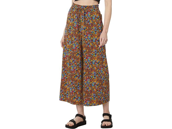 () g[hAhR[ fB[X TLXh Ch bO pc  Toad&Co women Toad&Co Sunkissed Wide Leg Pants II Black Micro Floral Print