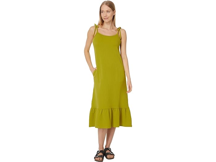 () g[hAhR[ fB[X _fCI ~fB X[uX hX Toad&Co women Toad&Co Dandelion Midi Sleeveless Dress Lime Texture