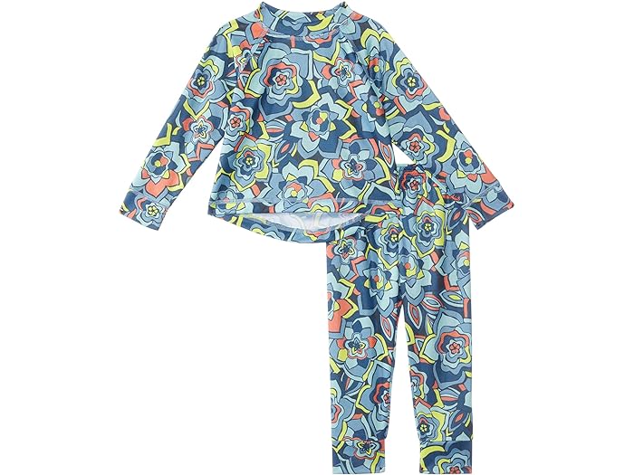 () GGr[ LbY EBbNh EH[ ~bhEGCg A_[EFA Zbg vg (gh[) L.L.Bean kids L.L.Bean Wicked Warm Midweight Underwear Set Print (Toddler) Wild Salmon Flower Power