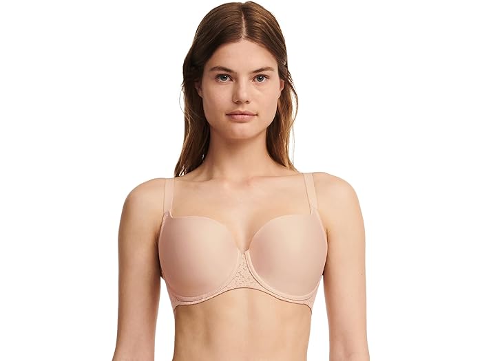 (取寄) シャンテル レディース ノラ オープン ネックライン T-シャツ ブラ Chantelle women Chantelle Norah Open Neckline T-Shirt Bra Nude Blush