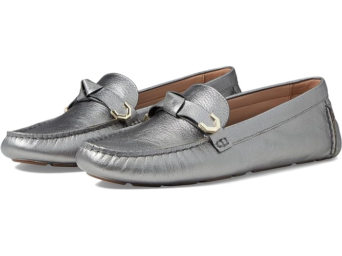 (取寄) コールハーン レディース エブリン ボウ ドライバ Cole Haan women Cole Haan Evelyn Bow Driver Pewter Metallic