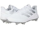 (取寄) アディダス メンズ アディゼロ アフターバーナー 8 ベースボール adidas men adidas Adizero Afterburner 8 Baseball White/Silver Metallic/Team Light Grey