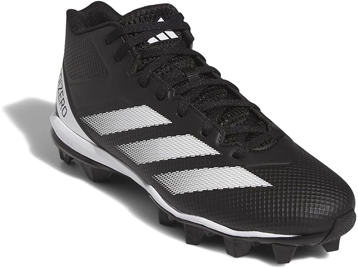 (取寄) アディダス メンズ アディゼロ インパクト スピーク ミッド フットボール クリーツ adidas men adidas adizero Impact Spark Mid Football Cleats Black/White/Black