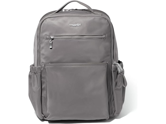 () obK[j fB[X gCxbJ GNXp_u bvgbv obNpbN Baggallini women Baggallini Tribeca Expandable Laptop Backpack Steel Grey Twill