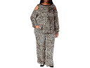 () }CPR[X fB[X vX TCY `[^[ Xg[g bO pc MICHAEL Michael Kors women MICHAEL Michael Kors Plus Size Cheetah Straight Leg Pants Dark Camel