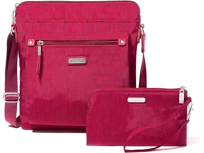 () obK[j fB[X S[ obO EBY Rfid tH Xbg Baggallini women Baggallini Go Bagg with RFID Phone Wristlet Beet Red