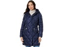 (取寄) マイケルコース レディース フーデット ロング キルト パファー M426079C68 MICHAEL Michael Kors women MICHAEL Michael Kors Hooded Long Quilt Puffer M426079C68 Midnight Blue