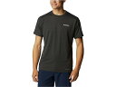 () RrA Y ebN gC OtBbN eB[ Columbia men Columbia Tech Trail Graphic Tee Black Heather/Gemlines Graphic