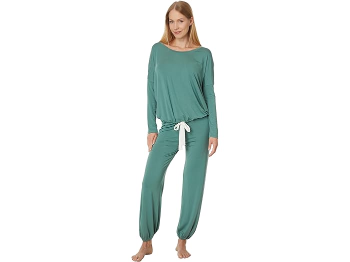 () С ǥ   ѥ å Eberjey women Eberjey Gisele Slouchy Pajama Set Agave/Ivory