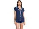 (取寄) エバージェイ レディース フリーダ ショーティ Pj セット Eberjey women Frida Shortie Pj Set Navy/Ivor...