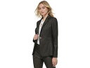 (取寄) トミーヒルフィガー レディース ワン-ボタン シャイン ブレーザー Tommy Hilfiger women Tommy Hilfiger One-Button Shine Blazer Black/Bronze