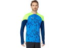 () v[} Y CfBrWA Jbv 1/4 Wbv PUMA men PUMA Individual Cup 1/4 Zip Persian Blue/Pro Green