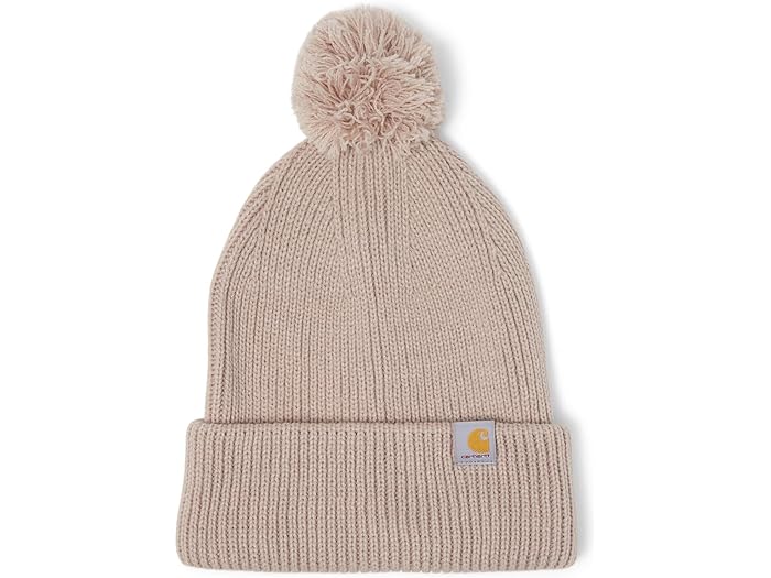 () J[n[g fB[X jbg || Jth r[j[ jbgX Xq Carhartt women Carhartt Knit Pom-Pom Cuffed Beanie Mink