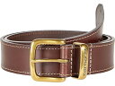 () J[n[g uCh U[ f{Xg ^ L[p[ xg Carhartt Carhartt Bridle Leather Debossed Metal Keeper Belt Brown Brass Finish