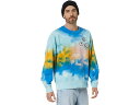 () oY Y tbV yA ^C_C N[ XEFbgVc Vans men Vans Fresh Pair Tie-Dye Crew Sweatshirt Blue Glow/Vans Teal