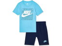 (取寄) ナイキ キッズ ボーイズ スポーツウェア クラブ ティー アンド ショーツ セット (リトル キッズ) Nike Kids boys Nike Kids Sportswear Club Tee and Shorts Set (Little Kids) Midnight Navy