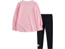 (取寄) ナイキ キッズ ガールズ スポーツウェア フリース レギングス セット (トドラー) Nike Kids girls Nike Kids Sportswear Fleece Leggings Set (Toddler) Black 2