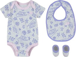 (取寄) ナイキ キッズ ガールズ ボディスーツ ビブ ブーティ セット (インファント) Nike Kids girls Nike Kids Bodysuit Bib Bootie Set (Infant) Purple