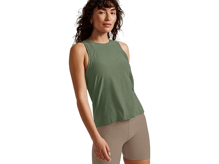 () rhK fB[X tFU[EFCg oX ^N Beyond Yoga women Beyond Yoga Featherweight Rebalance Tank Moss Green Heather