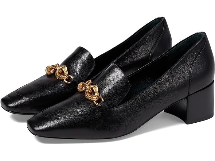 楽天スウィートラグ（取寄） トリーバーチ レディース 45 ウム ジェッサ ヒールド ローファー Tory Burch women Tory Burch 45 mm Jessa Heeled Loafer Perfect Black