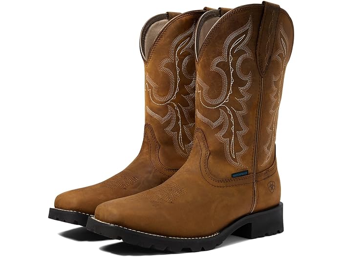 () ꥢå ǥ ֥饤ɥ 㡼 ץ롼  ֡ Ariat women Ariat Unbridled Rancher Waterproof Western Boot Oily Distressed Tan