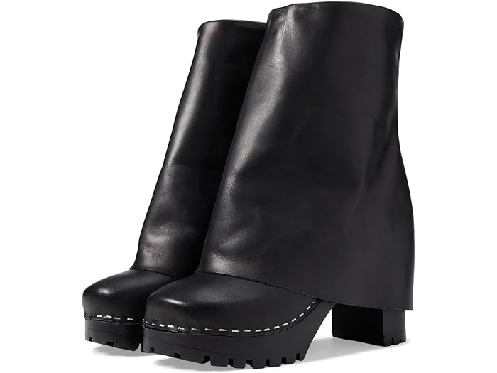 (取寄) スウェディッシュ ハズビーンズ レディース ブーツカット ブート Swedish Hasbeens women Swedish Hasbeens Bootcut Boot Black/Black