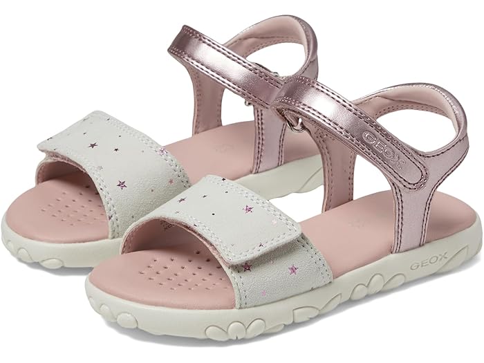 (取寄) ジェオックス キッズ ガールズ サンダル ハイチ 7 (トドラー/リトル キッド/ビッグ キッド) Geox Kids girls Geox Kids Sandal Haiti 7 (Toddler/Little Kid/Big Kid) Old Rose/Off White