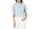 () ChEF fB[X Rbg-wv fj {^Abv Nbv Vc Madewell women Madewell Cotton-Hemp Denim Button-Up Crop Shirt Southrush Wash