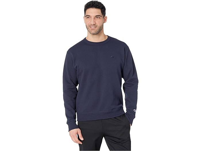 () ԥ  ѥ֥ ե꡼ 롼 åȥ Champion men Champion Powerblend Fleece Crew Sweatshirt Navy