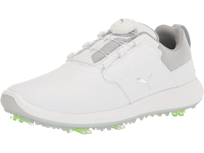 () ס  å ʥ ѥ (ȥ å/ӥå å)  塼 PUMA Golf kids PUMA Golf Ignite Pwrcage (Little Kid/Big Kid) Golf Shoes Puma White/Metallic S...