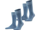 () t@P Y nbs[ 2-pbN \bNX Falke men Falke Happy 2-Pack Socks Light Denim