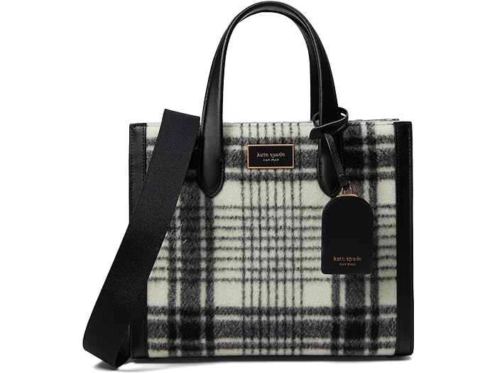 (取寄) ケイトスペード レディース マンハッタン スタジオ プレイド ファブリック スモール トート Kate Spade New York women Kate Spade New York Manhattan Studio Plaid Fabric Small Tote French Cream Multi