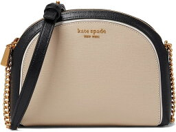 (取寄) ケイトスペード レディース モルガン カラーブロックト サフィーノ レザー ダブル ジップ ドーム クロスボディ Kate Spade New York women Kate Spade New York Morgan Color-Blocked Saffiano Leather Double Zip Dome Crossbody Earthenware Black Multi