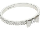 ケイトスペード ブレスレット (取寄) ケイトスペード レディース ヒンジド バングル Kate Spade New York women Kate Spade New York Hinged Bangle Clear/Silver