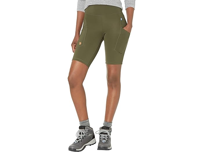 (取寄) フェールラーベン レディース アビスコ ショート タイツ Fjllrven women Fjallraven Abisko Short Tights Deep Forest