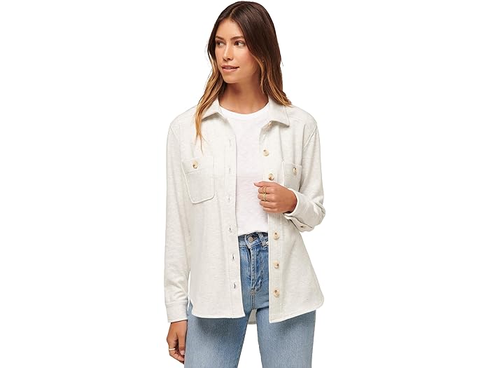 () ȥޥ塼 ǥ 饦 㥱å TravisMathew women Cloud Shacket Heath...