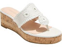 () WbN W[X fB[X WbNX ~bh EFbW RN - U[ Jack Rogers women Jack Rogers Jacks Mid Wedge Cork - Leather White