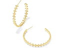 () PhXRbg fB[X W_ t[v COX Kendra Scott women Kendra Scott Jada Hoop Earrings Gold White Crystal